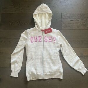 Guess girls warm Sherpa hoodie sz 12 NWT Ret $125